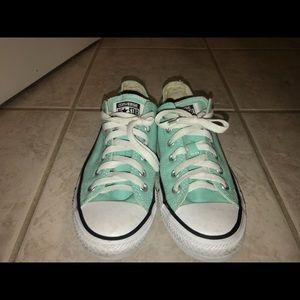 Women’s aqua blue converse